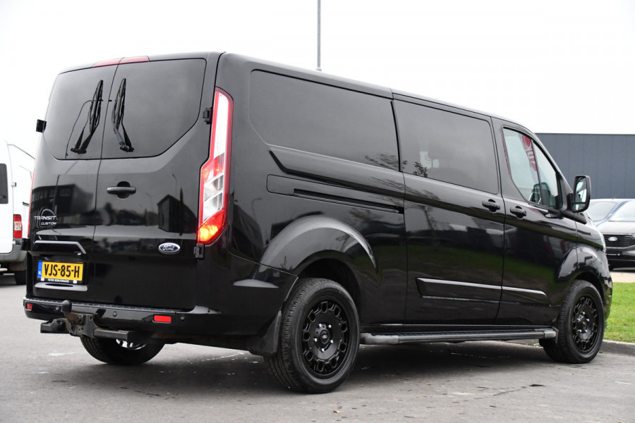 Ford Transit Custom 300 2.0 TDCI L2H1 Black Edition DC Limited Camera, Cruise, Carplay, Automaat, LED, Multimedia, Sensoren, 170PK, UNIEK!