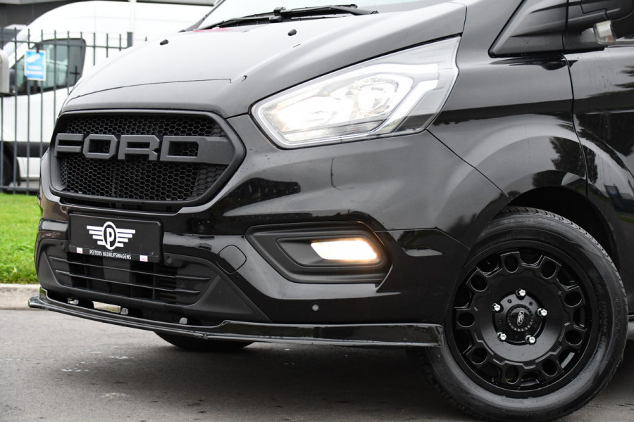 Ford Transit Custom 300 2.0 TDCI L2H1 Black Edition DC Limited Camera, Cruise, Carplay, Automaat, LED, Multimedia, Sensoren, 170PK, UNIEK!