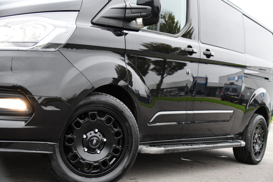 Ford Transit Custom 300 2.0 TDCI L2H1 Black Edition DC Limited Camera, Cruise, Carplay, Automaat, LED, Multimedia, Sensoren, 170PK, UNIEK!