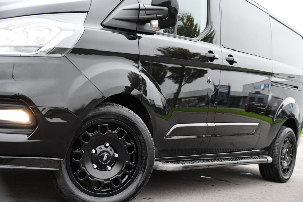 Ford Transit Custom 300 2.0 TDCI L2H1 Black Edition DC Limited Camera, Cruise, Carplay, Automaat, LED, Multimedia, Sensoren, 170PK, UNIEK!