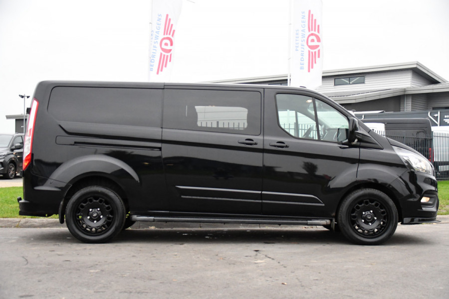 Ford Transit Custom 300 2.0 TDCI L2H1 Black Edition DC Limited Camera, Cruise, Carplay, Automaat, LED, Multimedia, Sensoren, 170PK, UNIEK!