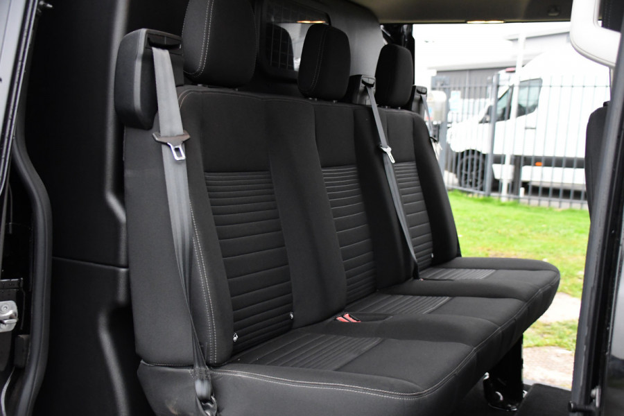 Ford Transit Custom 300 2.0 TDCI L2H1 Black Edition DC Limited Camera, Cruise, Carplay, Automaat, LED, Multimedia, Sensoren, 170PK, UNIEK!