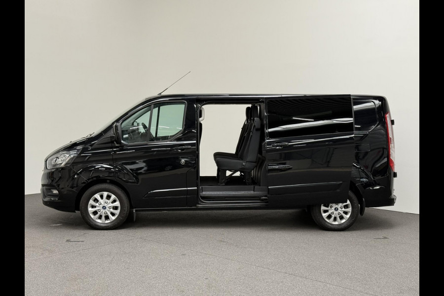 Ford Transit Custom 300 2.0 TDCI 130 pk Automaat Dubbele Cabine LIMITED! L2 | Navigatie | Airco | Bluetooth | 5-Zits | Trekhaak | DAB+