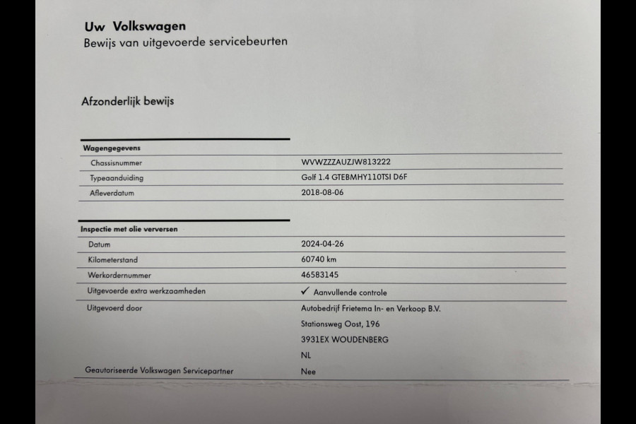 Volkswagen Golf 1.4 TSI PHEV GTE 7.5 STOELVERW | WINTERSET OP ORIGINELE VELGEN | PDC VOOR & ACHTER | APK T/M 27