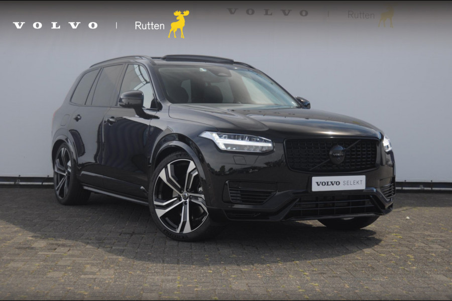 Volvo XC90 T8 455PK Recharge AWD Ultra Dark Long range / Luchtvering / Polestar Tuning / HEICO verlaging / Trekhaak / Head-up display / Stoelverwarming en ventilatie / Massagestoelen / Memory seats / Adaptive cruise control / 360 Camera /