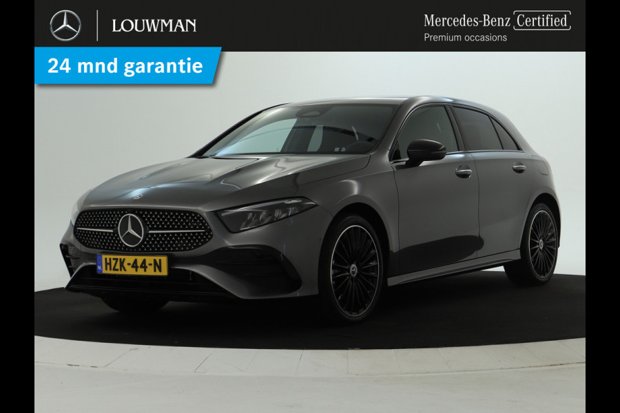 Mercedes-Benz A-Klasse 250 e AMG Line AMG Line Advanced Plus | Night Pakket | 19 Inch AMG velgen | Stoel en Stuurverwarming. Inclusief 24 maanden MB Certified garantie voor Europa.