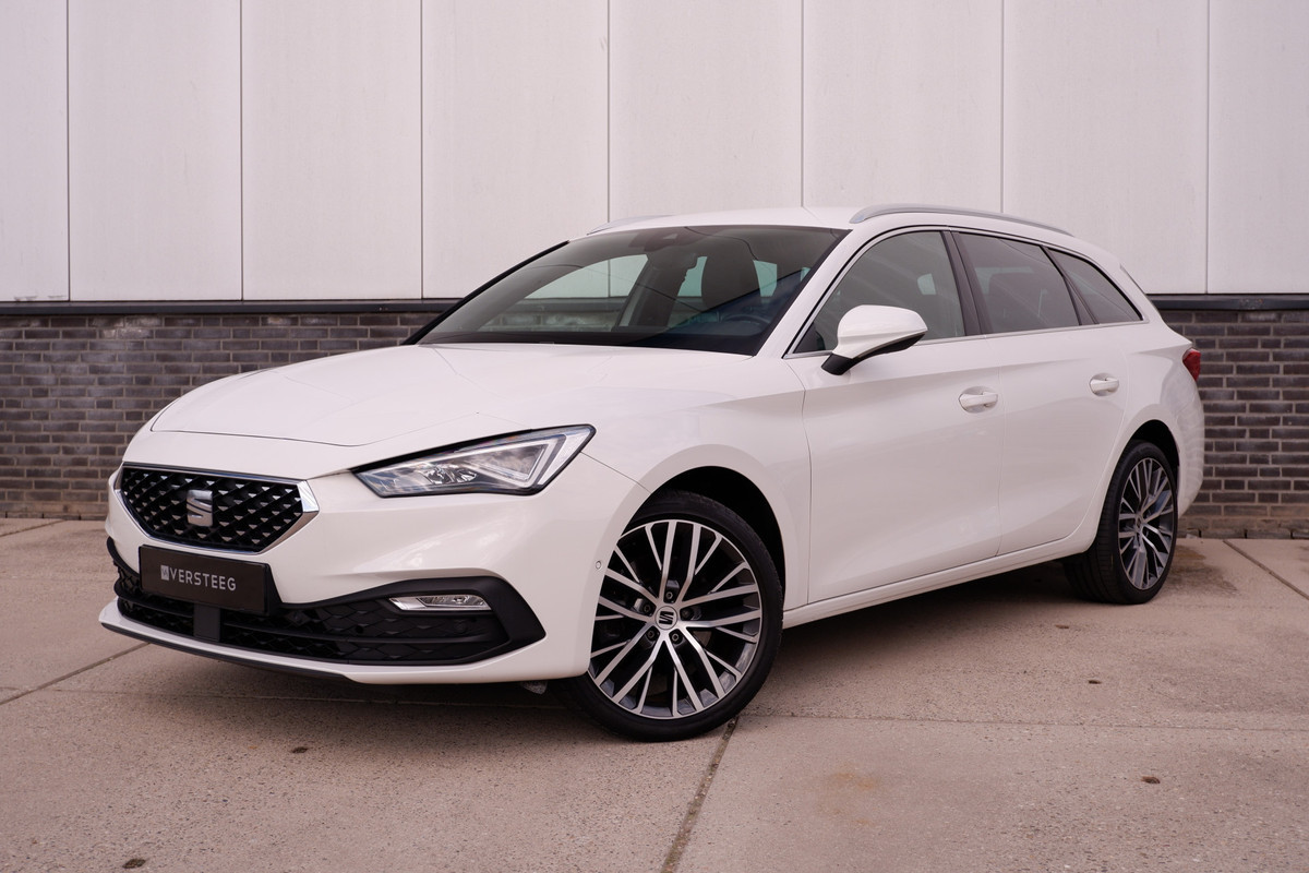 Seat Leon Sportstourer 1.5 eTSI Xcellence M-Hybrid | Elek Trekhaak | Sfeerverl. | LED | Carplay | Camera | Navi | Keyless | Adap. Cruise Seat Leon Sportstourer 1.5 eTSI Xcellence M-Hybrid | Elek Trekhaak | Sfeerverl. | LED | Carplay | Camera | Navi | Keyless | Adap. Cruise