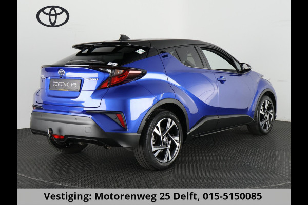 Toyota C-HR 1.8 HYBRID STYLE BI-TONE AUTOMAAT GARANTIE 2-2032 HALF LEDER. CARPLAY NAVI. 18 INCH .PDC V+A. CAMERA.