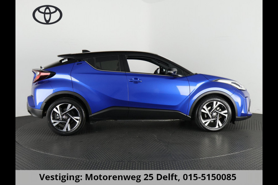 Toyota C-HR 1.8 HYBRID STYLE BI-TONE AUTOMAAT GARANTIE 2-2032 HALF LEDER. CARPLAY NAVI. 18 INCH .PDC V+A. CAMERA.