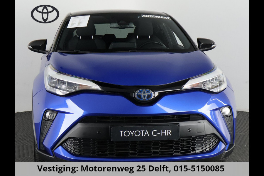 Toyota C-HR 1.8 HYBRID STYLE BI-TONE AUTOMAAT GARANTIE 2-2032 HALF LEDER. CARPLAY NAVI. 18 INCH .PDC V+A. CAMERA.