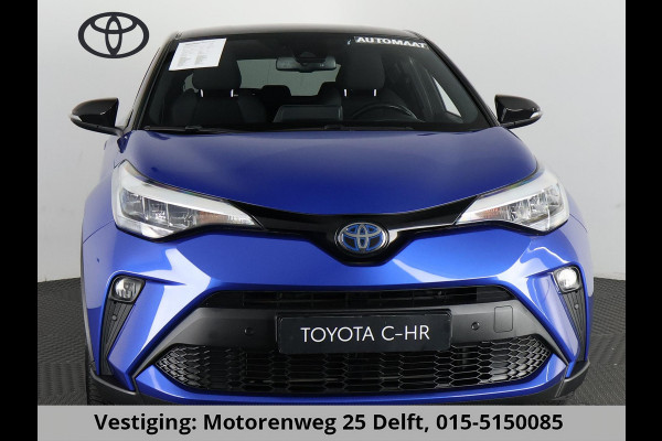 Toyota C-HR 1.8 HYBRID STYLE BI-TONE AUTOMAAT GARANTIE 2-2032 HALF LEDER. CARPLAY NAVI. 18 INCH .PDC V+A. CAMERA.