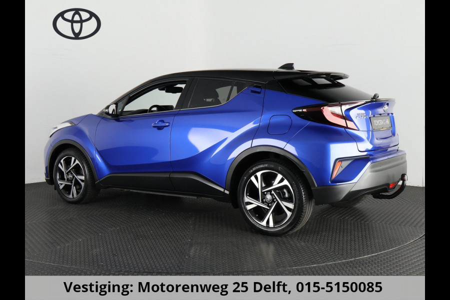 Toyota C-HR 1.8 HYBRID STYLE BI-TONE AUTOMAAT GARANTIE 2-2032 HALF LEDER. CARPLAY NAVI. 18 INCH .PDC V+A. CAMERA.