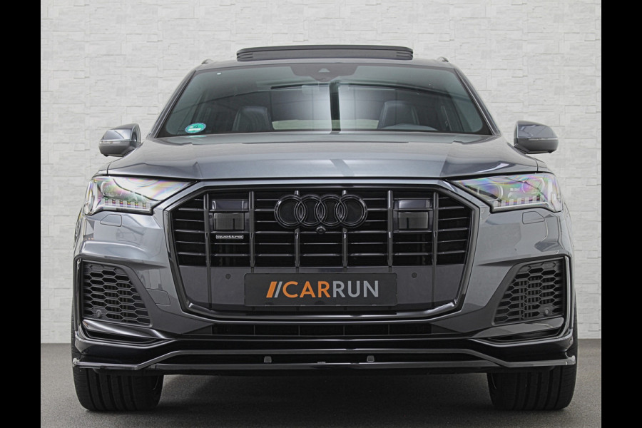 Audi Q7 55 TFSI e 381PK S-Line | 360 Camera | RS-Leder | Laser-LED | BTW | ACC | Head-Up | Panorama | Keyless-Entry | Luchtvering | Memory | Lane & Side assist | Sportstoelen | Black optic | Bovag Garantie.