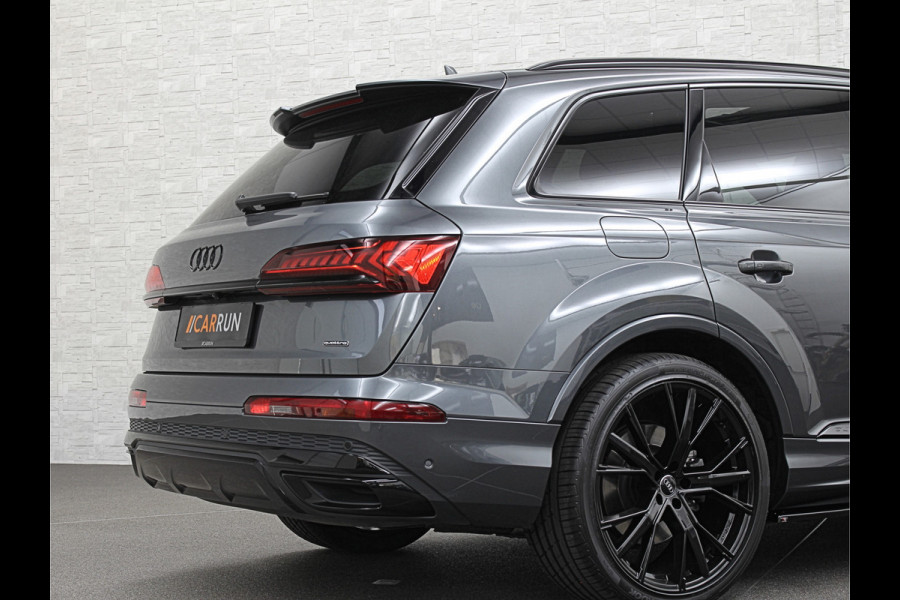 Audi Q7 55 TFSI e 381PK S-Line | 360 Camera | RS-Leder | Laser-LED | BTW | ACC | Head-Up | Panorama | Keyless-Entry | Luchtvering | Memory | Lane & Side assist | Sportstoelen | Black optic | Bovag Garantie.