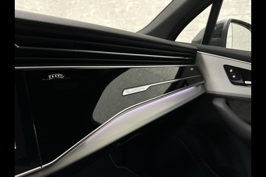 Audi Q7 55 TFSI e 381PK S-Line | 360 Camera | RS-Leder | Laser-LED | BTW | ACC | Head-Up | Panorama | Keyless-Entry | Luchtvering | Memory | Lane & Side assist | Sportstoelen | Black optic | Bovag Garantie.