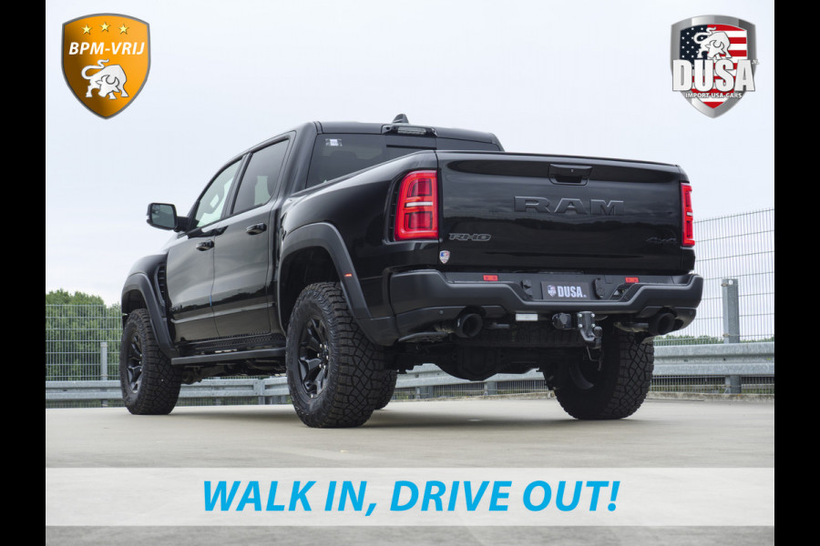 Dodge Ram | RHO | 3.0L Twin-Turbo I6 | 4x4 | Crew Cab TWIN-TURBO HIGH OUTPUT | Panoramadak | 14,4-inch Touchscreen | Passenger Display | Getoonde accessoires zijn verkrijgbaar tegen meerprijs