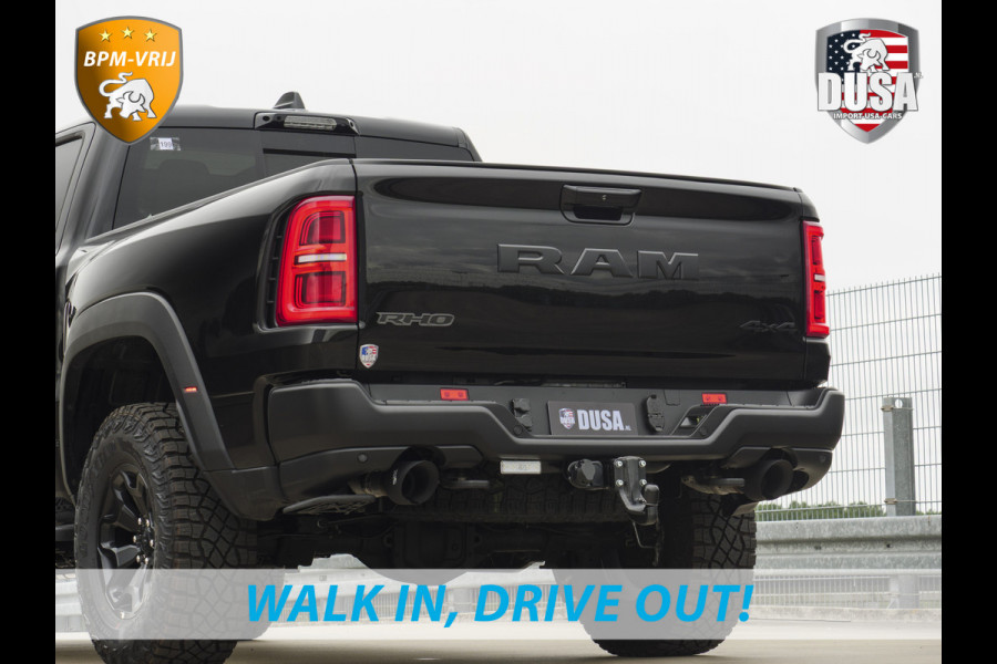 Dodge Ram | RHO | 3.0L Twin-Turbo I6 | 4x4 | Crew Cab TWIN-TURBO HIGH OUTPUT | Panoramadak | 14,4-inch Touchscreen | Passenger Display | Getoonde accessoires zijn verkrijgbaar tegen meerprijs