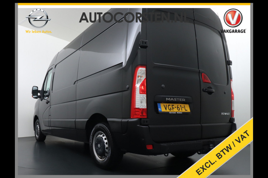 Renault Master T35 2.3dCi 135 L2H2 3-Persoons Trekhaak Navi Ecc Camera Cruise Control Pdc Blind Spot Monitoring Schuifdeur Betonplex Vloer Wandbetimmering Euro 6