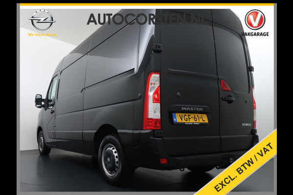 Renault Master T35 2.3dCi 135 L2H2 3-Persoons Trekhaak Navi Ecc Camera Cruise Control Pdc Blind Spot Monitoring Schuifdeur Betonplex Vloer Wandbetimmering Euro 6