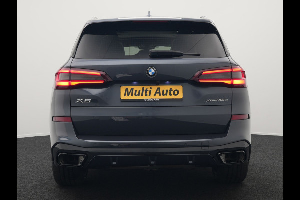 BMW X5 xDrive45e M Sport Plug in Hybrid 394pk PHEV | Trekhaak Af Fabriek | Panodak | Luchtvering | Adaptive Cruise | 360 Camera | M Sportstuur | Sfeerverlichting | Apple Carplay | Lederen Sporstoelen Memory & Verwarmd | Navigatie | DAB |