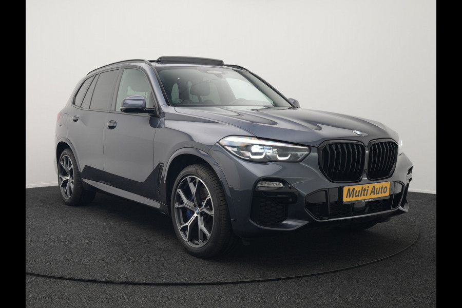 BMW X5 xDrive45e M Sport Plug in Hybrid 394pk PHEV | Trekhaak Af Fabriek | Panodak | Luchtvering | Adaptive Cruise | 360 Camera | M Sportstuur | Sfeerverlichting | Apple Carplay | Lederen Sporstoelen Memory & Verwarmd | Navigatie | DAB |