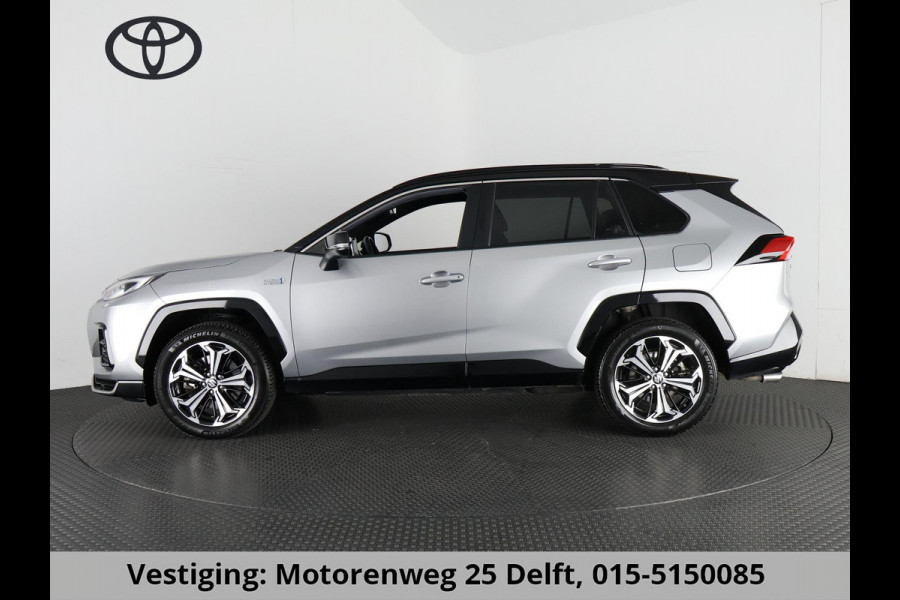 Toyota RAV4 2.5 PLUG-IN AWD STYLE SUZUKI ACROSS 1e EIG. GARANTIE 3-2033.*BI-TONE BODY PACK.HALF LEDER.STOELVERWARMING. CARPLAY. CAMERA.