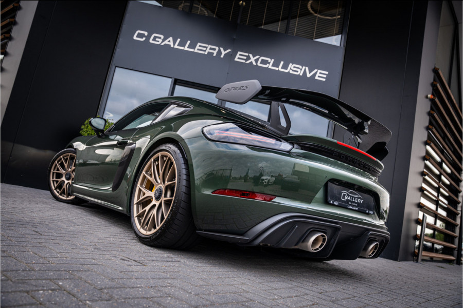 Porsche 718 GT4 RS - Origineel NL | 3 jaar Porsche Approved | Volledig XPEL | Weissach | Oakgreenmetallic | Keramisch | Carbon | Sport Chrono +