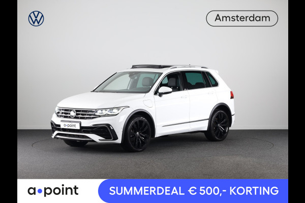 Volkswagen Tiguan 1.4 TSI eHybrid R-Line Business+ 245 pk Automaat (DSG) | Navigatie | Panoramadak | Parkeersensoren (Park assist) | Rondomzicht camera | Lederen bekleding | Elektr. voorstoelen met memory | R-Line |