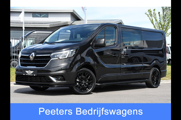 Renault Trafic 2.0 Blue dCi 170 L2H1 DC Black Edition Cruise, Carplay, 170pk, 2 x Schuifdeur, Multimedia, Automaat, Sensoren, Uniek!