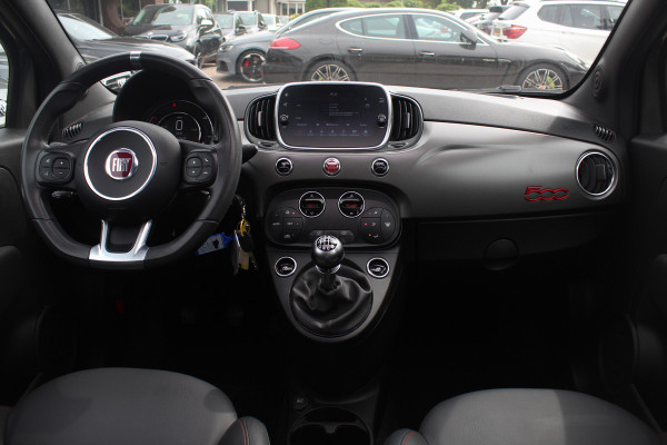 Fiat 500 1.0 Hybrid Sport / Panoramadak / Navigatie / Parkeerhulp achter / 16'' / Half leder / Xenon / Cruise Control