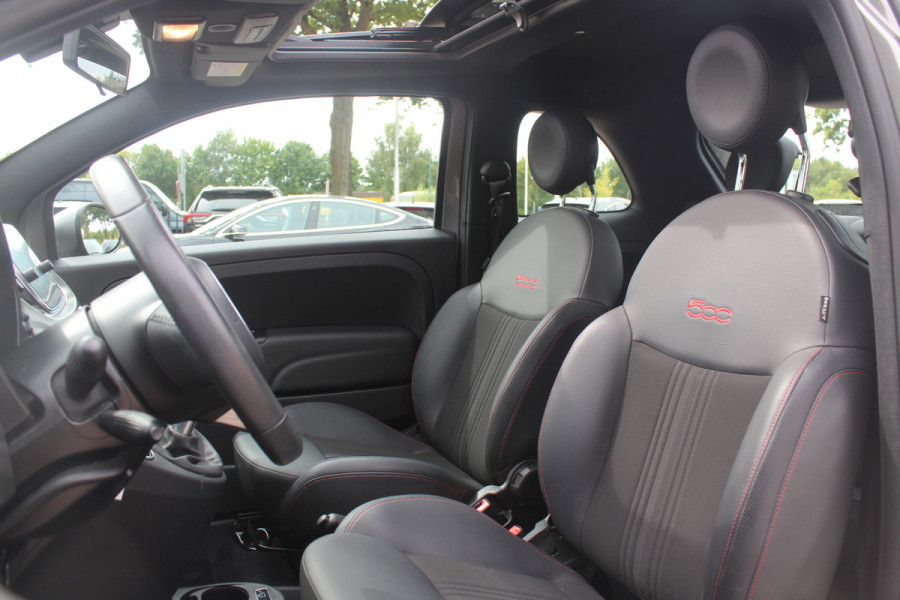 Fiat 500 1.0 Hybrid Sport / Panoramadak / Navigatie / Parkeerhulp achter / 16'' / Half leder / Xenon / Cruise Control