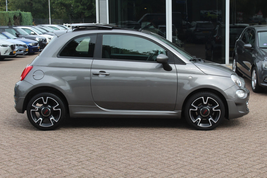 Fiat 500 1.0 Hybrid Sport / Panoramadak / Navigatie / Parkeerhulp achter / 16'' / Half leder / Xenon / Cruise Control