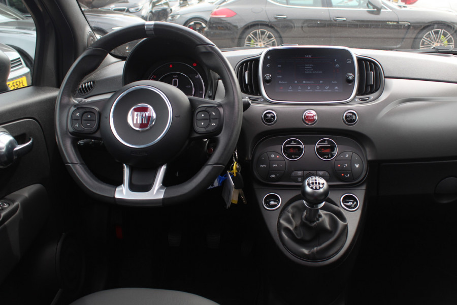 Fiat 500 1.0 Hybrid Sport / Panoramadak / Navigatie / Parkeerhulp achter / 16'' / Half leder / Xenon / Cruise Control