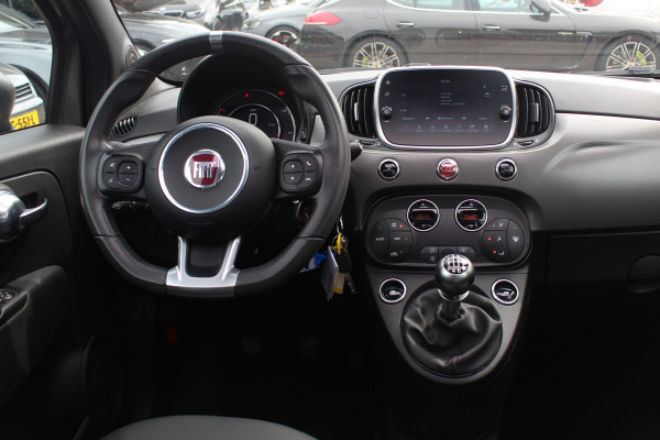 Fiat 500 1.0 Hybrid Sport / Panoramadak / Navigatie / Parkeerhulp achter / 16'' / Half leder / Xenon / Cruise Control