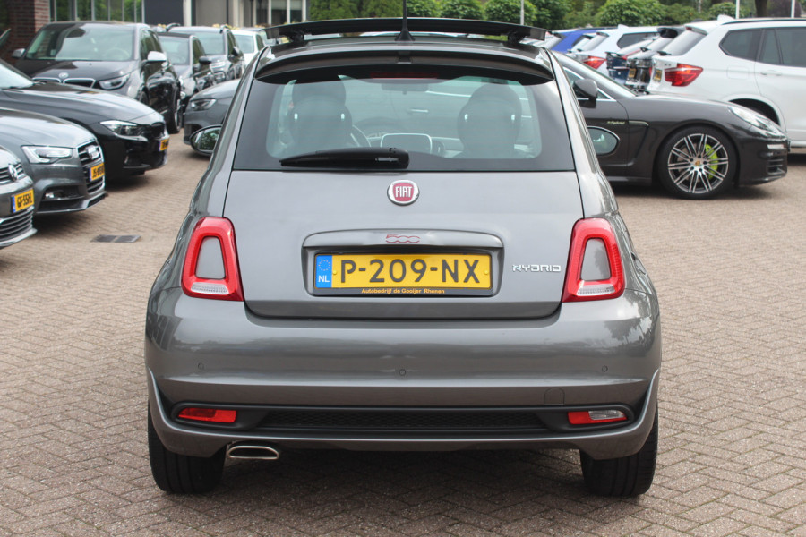 Fiat 500 1.0 Hybrid Sport / Panoramadak / Navigatie / Parkeerhulp achter / 16'' / Half leder / Xenon / Cruise Control