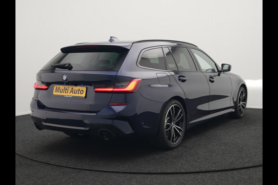 BMW 3 Serie Touring 330e M Sport Plug in Hybrid 293pk Dealer O.H PHEV | Trekhaak Af Fabriek | Laser LED | Head Up | Adaptive Cruise | Apple Carplay | Keyless | Lederen Sportstoelen Verwarmd | Camera | Virtual | Navigatie | DAB | 19"L.M |