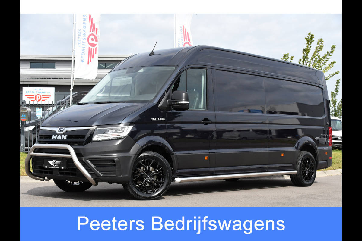 MAN TGE 3.180 35 2.0 L4H3 PB Edition Camera, Cruise, Carplay, 177pk, Sensoren, Automaat, LED, Clima, Uniek!