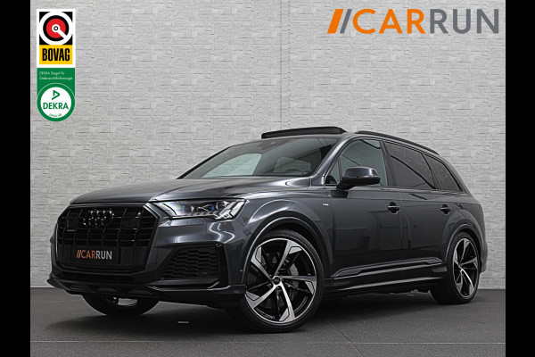 Audi Q7 TFSI e 381PK S-Line | 360 Camera | RS-Leder | Laser-LED | BTW | ACC | Head-Up | Panorama | Keyless-Entry | Luchtvering | Memory | Lane & Side assist | Sportstoelen | Black optic | Bovag Garantie.