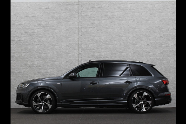 Audi Q7 TFSI e 381PK S-Line | 360 Camera | RS-Leder | Laser-LED | BTW | ACC | Head-Up | Panorama | Keyless-Entry | Luchtvering | Memory | Lane & Side assist | Sportstoelen | Black optic | Bovag Garantie.