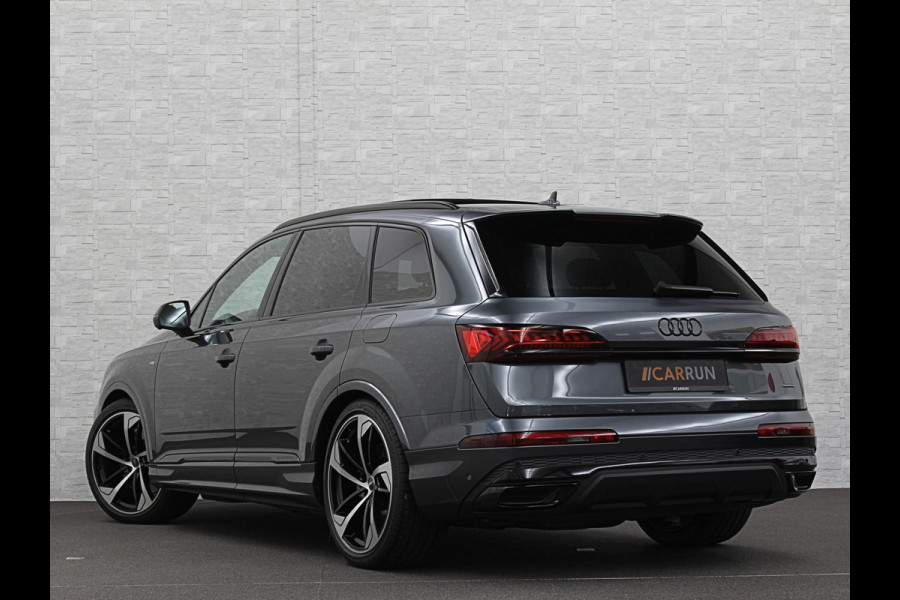 Audi Q7 TFSI e 381PK S-Line | 360 Camera | RS-Leder | Laser-LED | BTW | ACC | Head-Up | Panorama | Keyless-Entry | Luchtvering | Memory | Lane & Side assist | Sportstoelen | Black optic | Bovag Garantie.