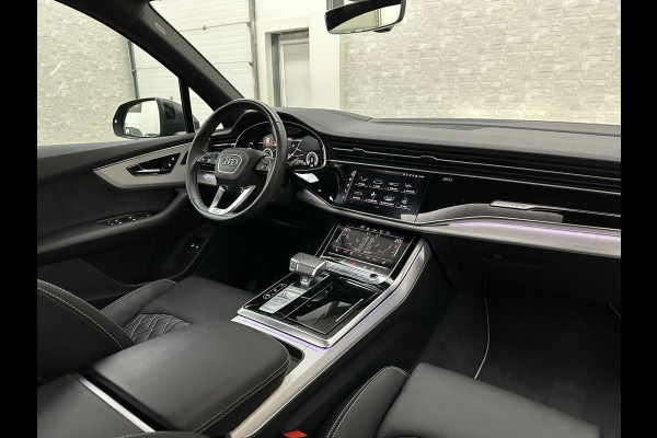 Audi Q7 TFSI e 381PK S-Line | 360 Camera | RS-Leder | Laser-LED | BTW | ACC | Head-Up | Panorama | Keyless-Entry | Luchtvering | Memory | Lane & Side assist | Sportstoelen | Black optic | Bovag Garantie.