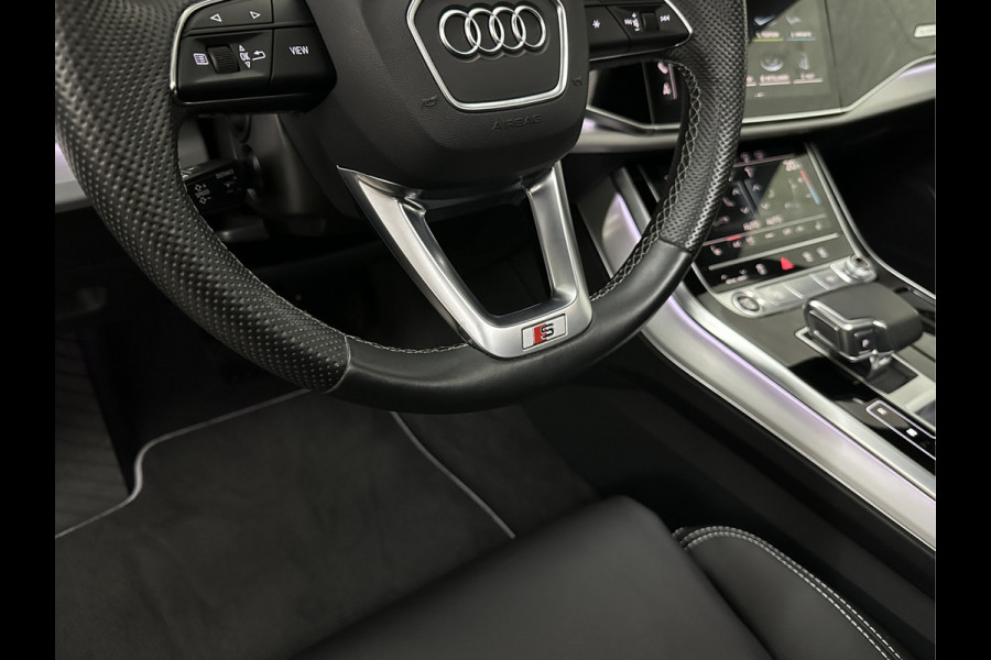 Audi Q7 TFSI e 381PK S-Line | 360 Camera | RS-Leder | Laser-LED | BTW | ACC | Head-Up | Panorama | Keyless-Entry | Luchtvering | Memory | Lane & Side assist | Sportstoelen | Black optic | Bovag Garantie.