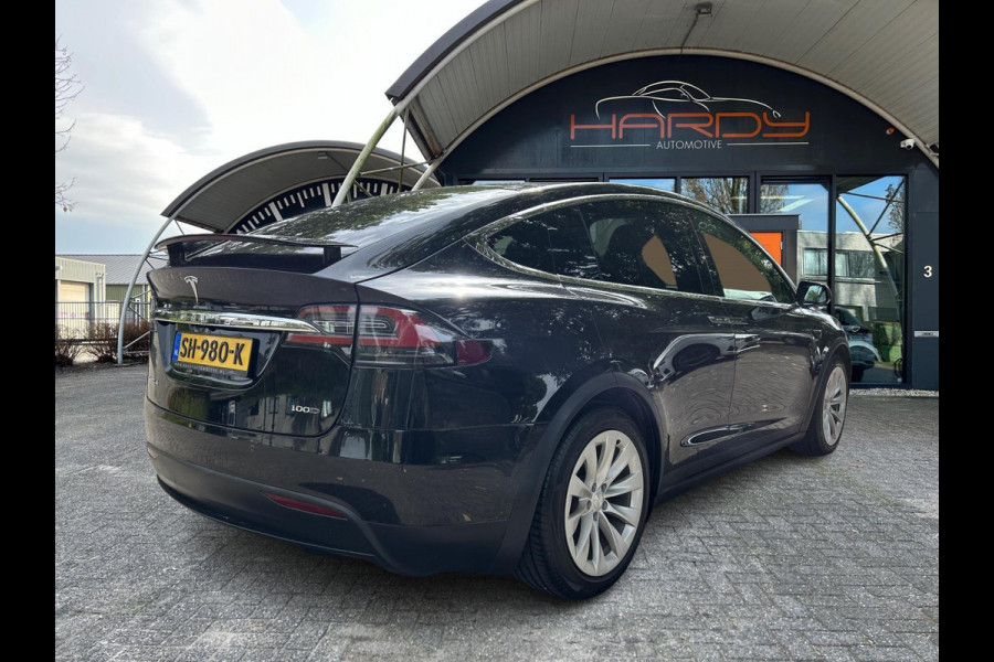 Tesla Model X 100D 5P 91% SOH Trekhaak Wit Leder NL-Auto