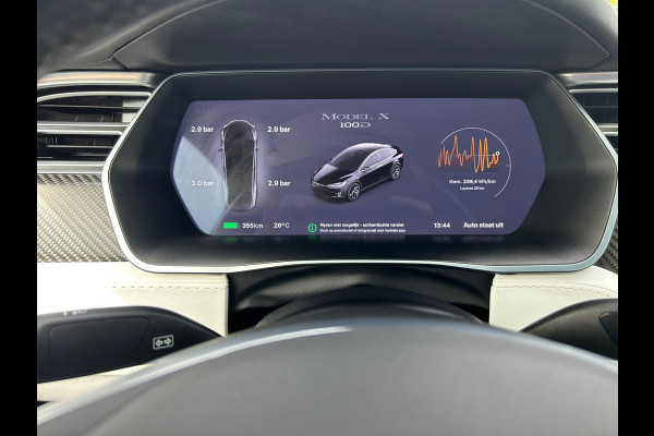 Tesla Model X 100D 5P 91% SOH Trekhaak Wit Leder NL-Auto