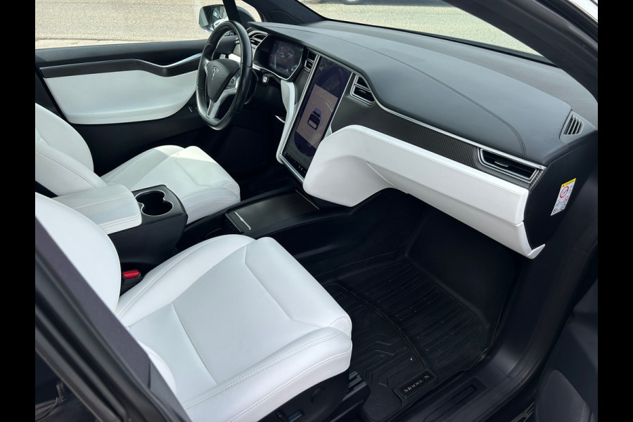 Tesla Model X 100D 5P 91% SOH Trekhaak Wit Leder NL-Auto