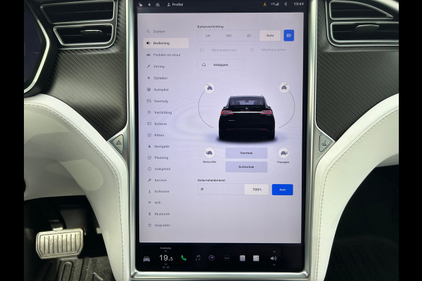 Tesla Model X 100D 5P 91% SOH Trekhaak Wit Leder NL-Auto