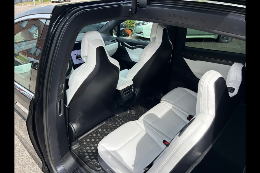 Tesla Model X 100D 5P 91% SOH Trekhaak Wit Leder NL-Auto