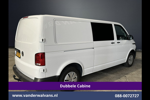 Volkswagen Transporter 2.0 TDI L2H1 Dubbele Cabine Euro6 Airco | 5-Zits | Navigatie | Trekhaak | Apple Carplay Android Auto, Cruisecontrol, Parkeersensoren