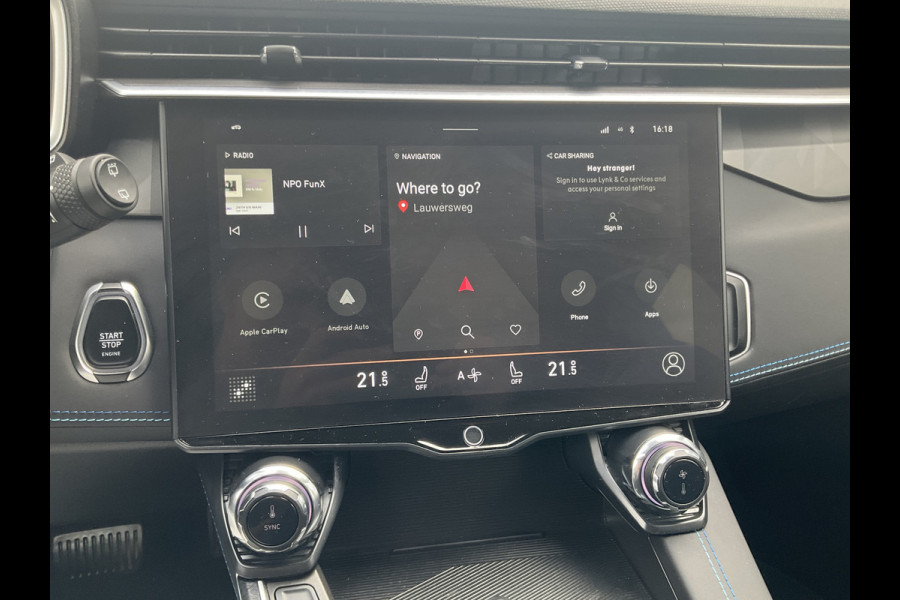 Lynk & Co 01 1.5 262pk PHEV Panodak Zwarte hemel 360° Cam Plug in