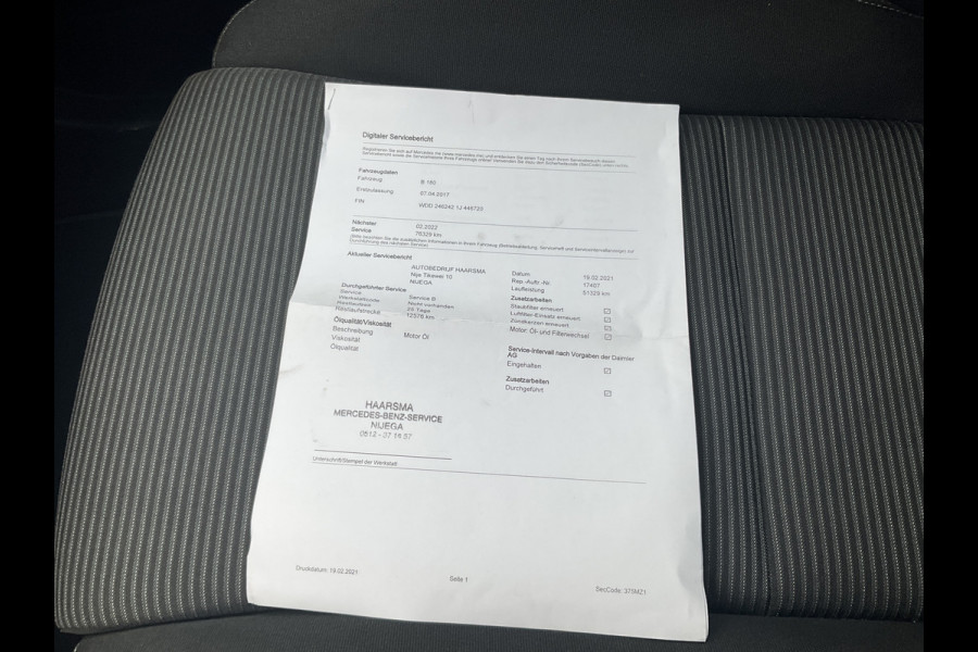 Mercedes-Benz B-Klasse 180 Prestige Automaat Leer Navi Hoge zit